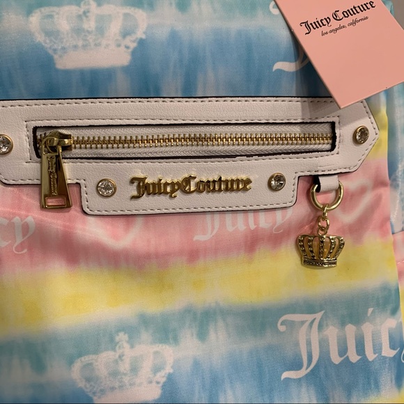 NWT Juicy Couture Tie Dye White Mini Backpack - Picture 2 of 5